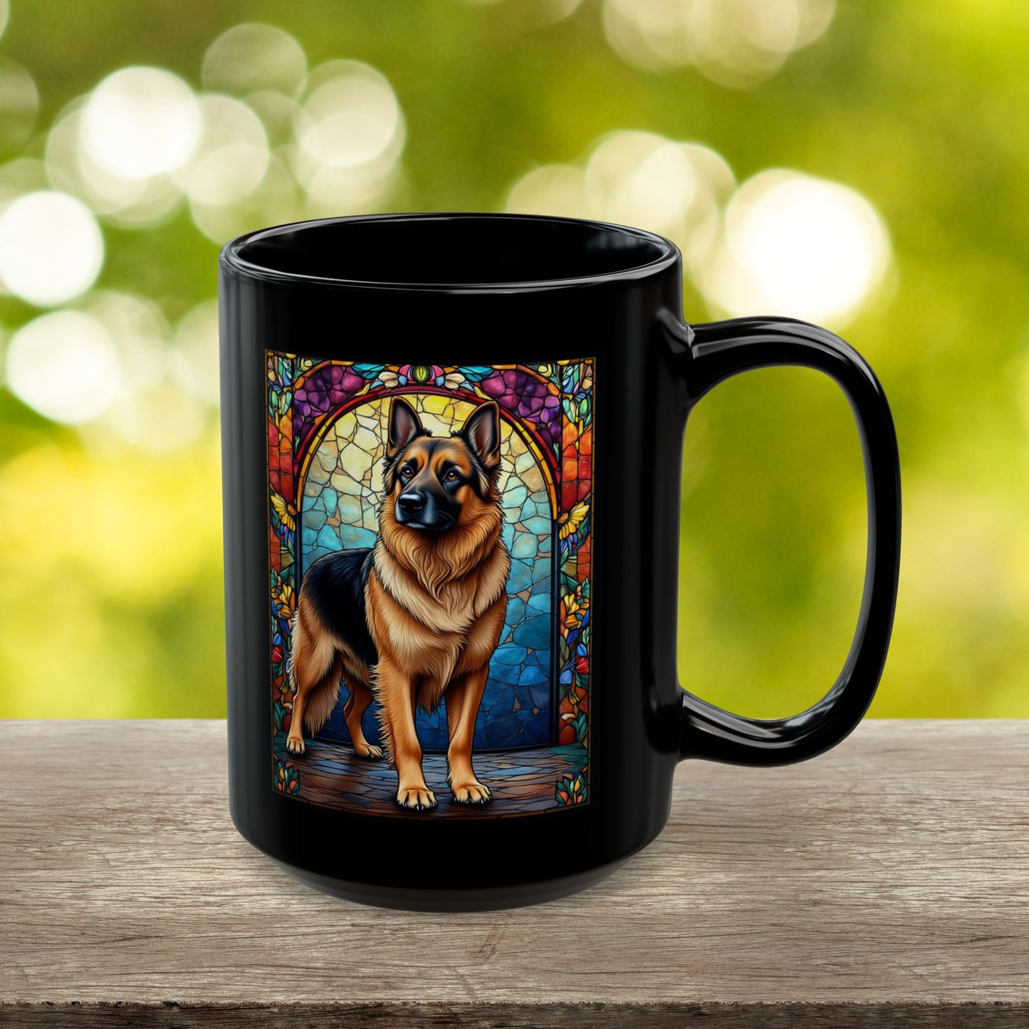 German Shepherd (Black & Tan) Personalized Mug, Pet Lover Mug, Dog Coffee Mug, Custom Name Mug, Dog Lover Gift, Dog-Themed Mug, GS Mug