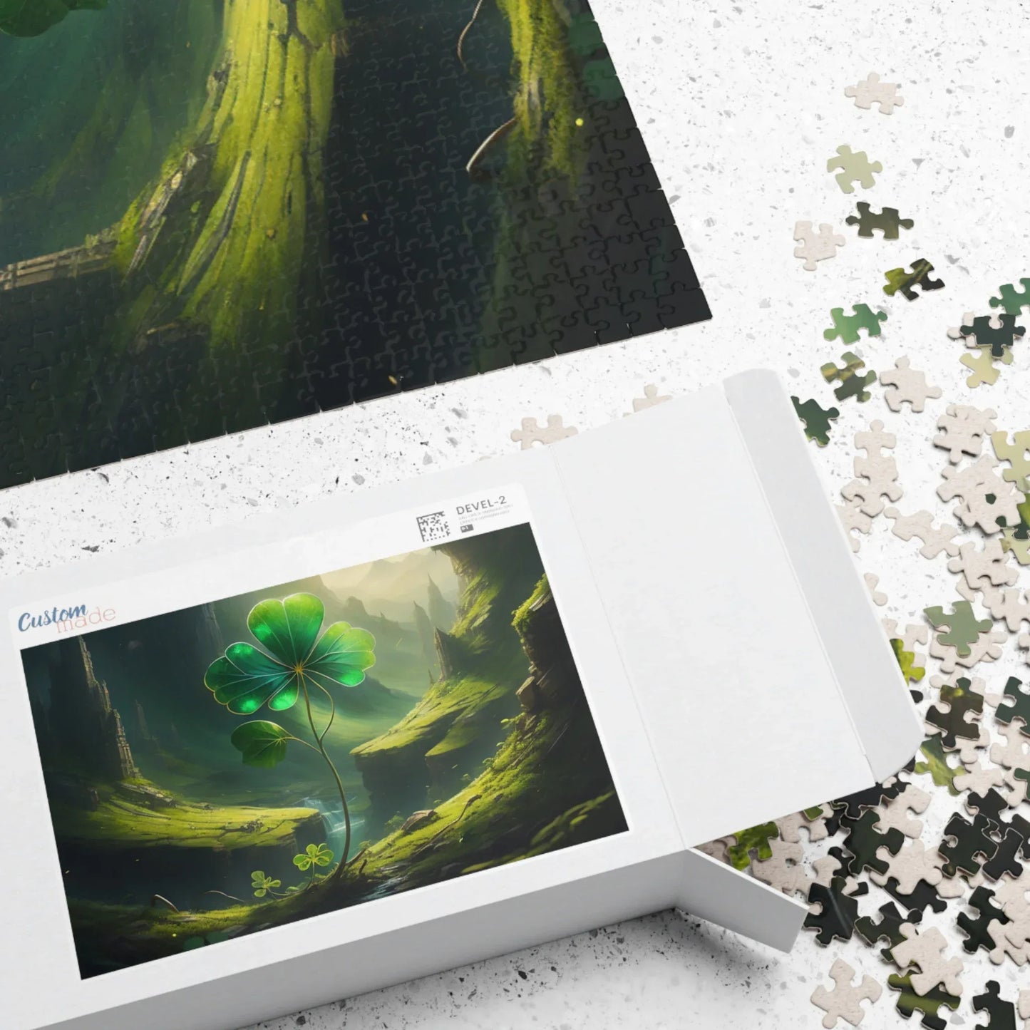 Shop our premium zen shamrock sprints st patricks day mental health puzzle from MySisterIsASurvivor.