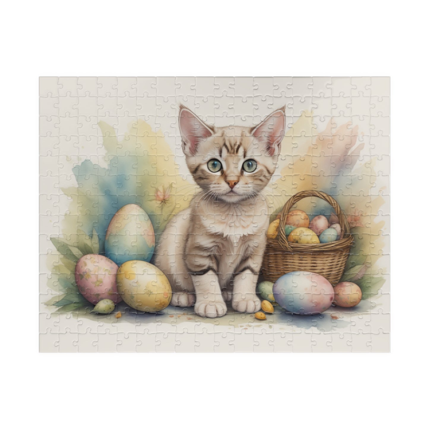 Devon Rex Easter Kitten Puzzle - Cat Lovers, Mental Health Benefits, Holiday Fun, Mindfulness, Stress Relief, Festive Gift