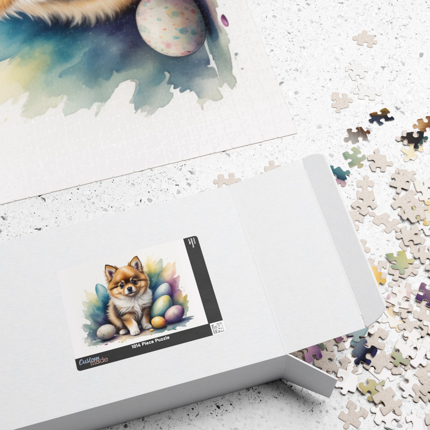 Pomeranian (Cream Sable) Easter Puppy Puzzle - Dog Lovers, Mental Health Benefits, Holiday Fun, Mindfulness, Stress Relief, Festive Gift