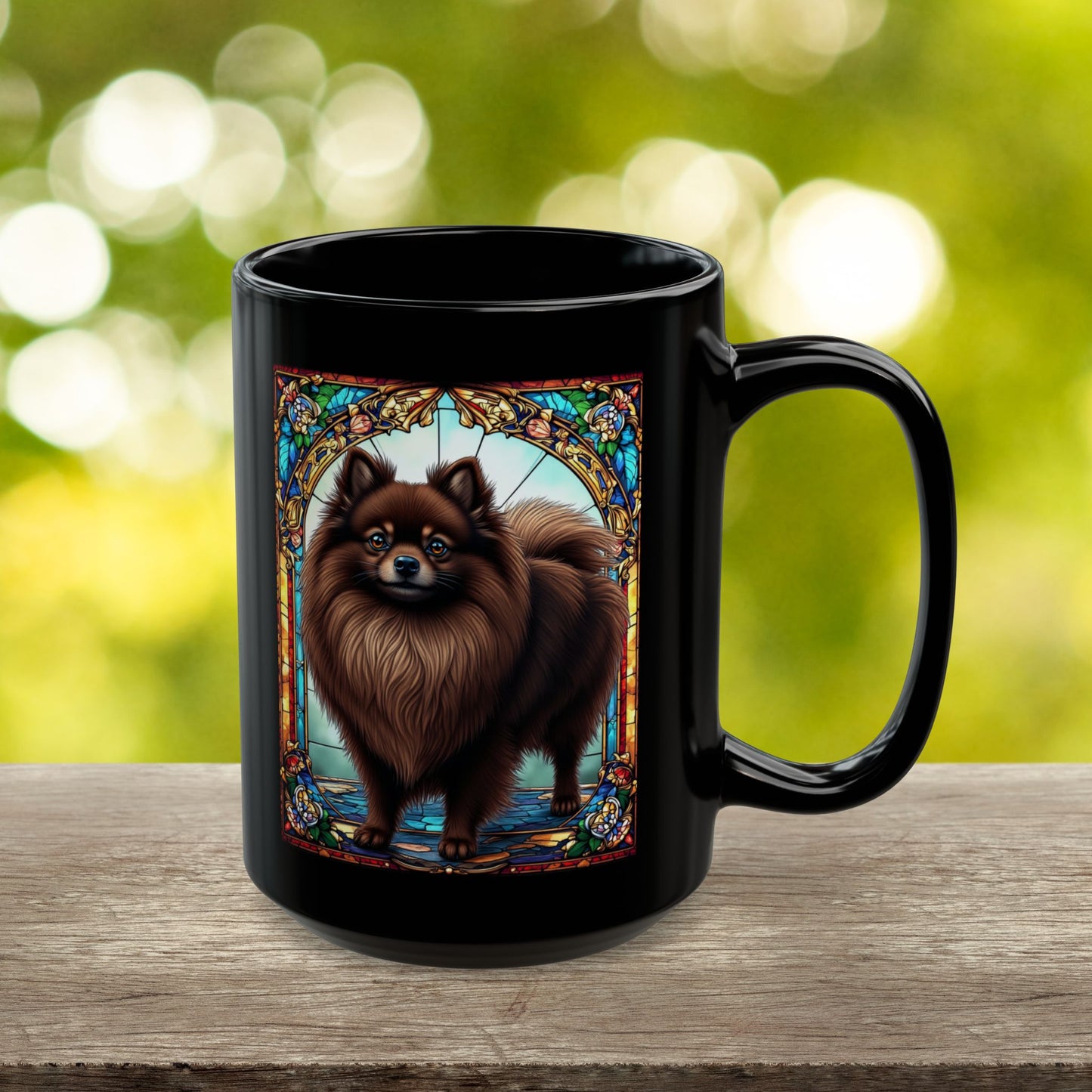Pomeranian (Chocolate) Personalized Dog Breed Mug, Pet Lover Mug, Dog Coffee Mug, Custom Name Mug, Dog Lover Gift, Dog-Themed Mug