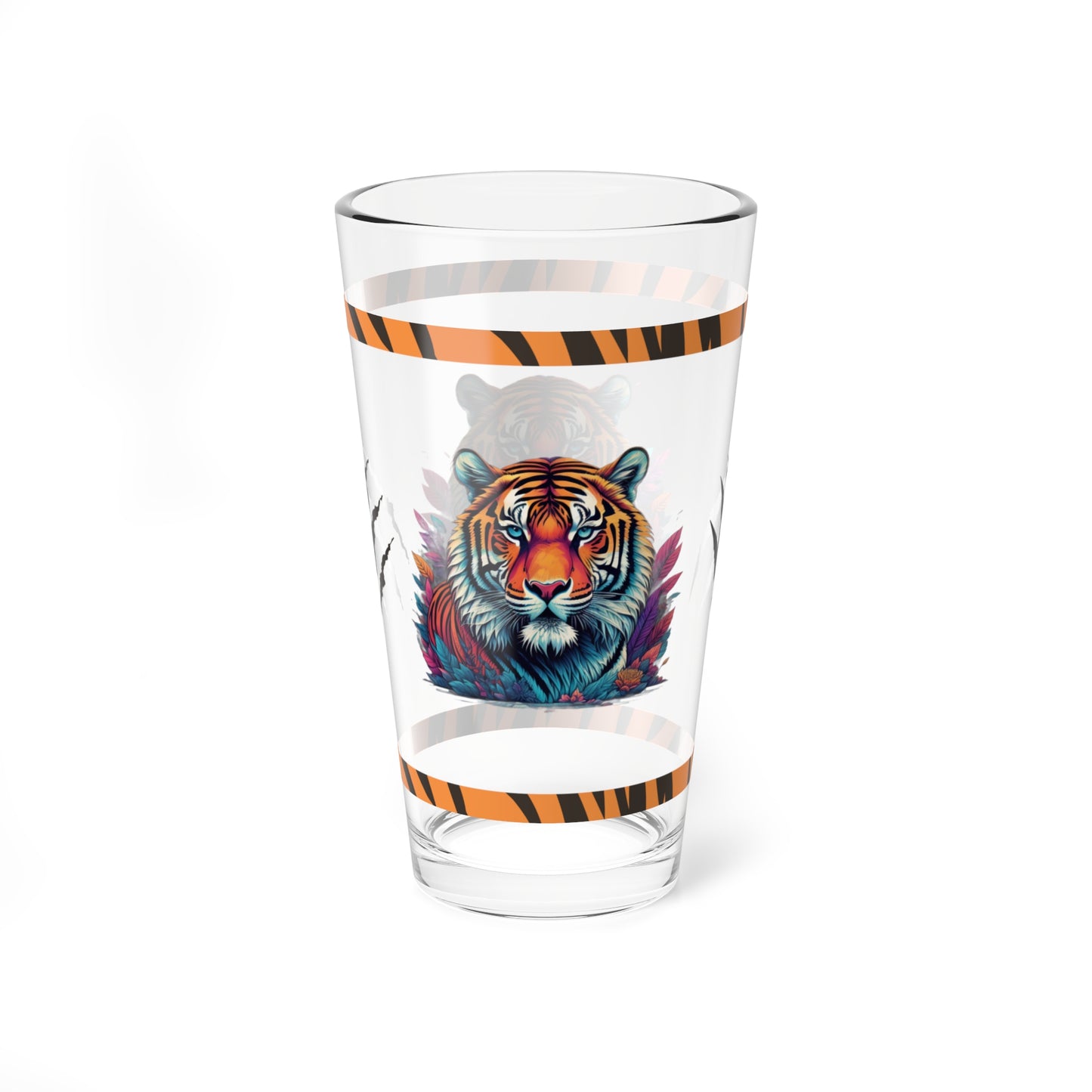 Tigers Resolve 16oz Tiger Pint Glass - Inspiring Strength, Courage, and Empowerment