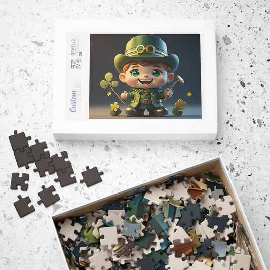 Shop our leprechaun laughter logic st patricks day mental health puzzle featuring the 1014 pcs (Horizontal) style option from MySisterIsASurvivor.