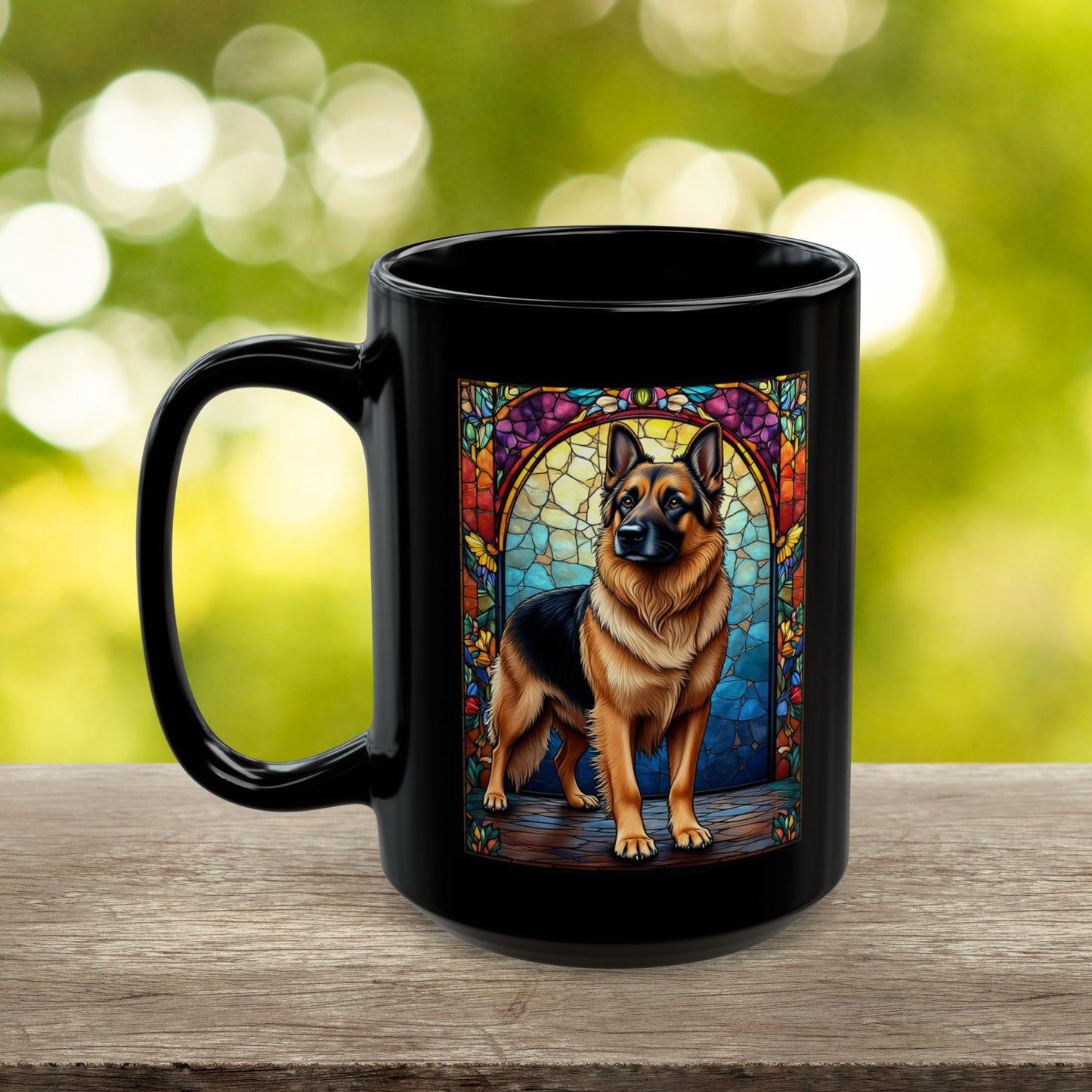 German Shepherd (Black & Tan) Personalized Mug, Pet Lover Mug, Dog Coffee Mug, Custom Name Mug, Dog Lover Gift, Dog-Themed Mug, GS Mug