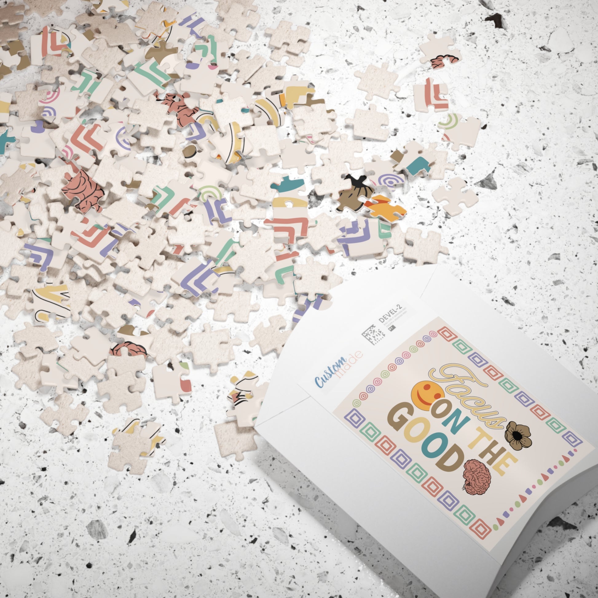 Focus On The Good - Mental Health Quote Puzzle