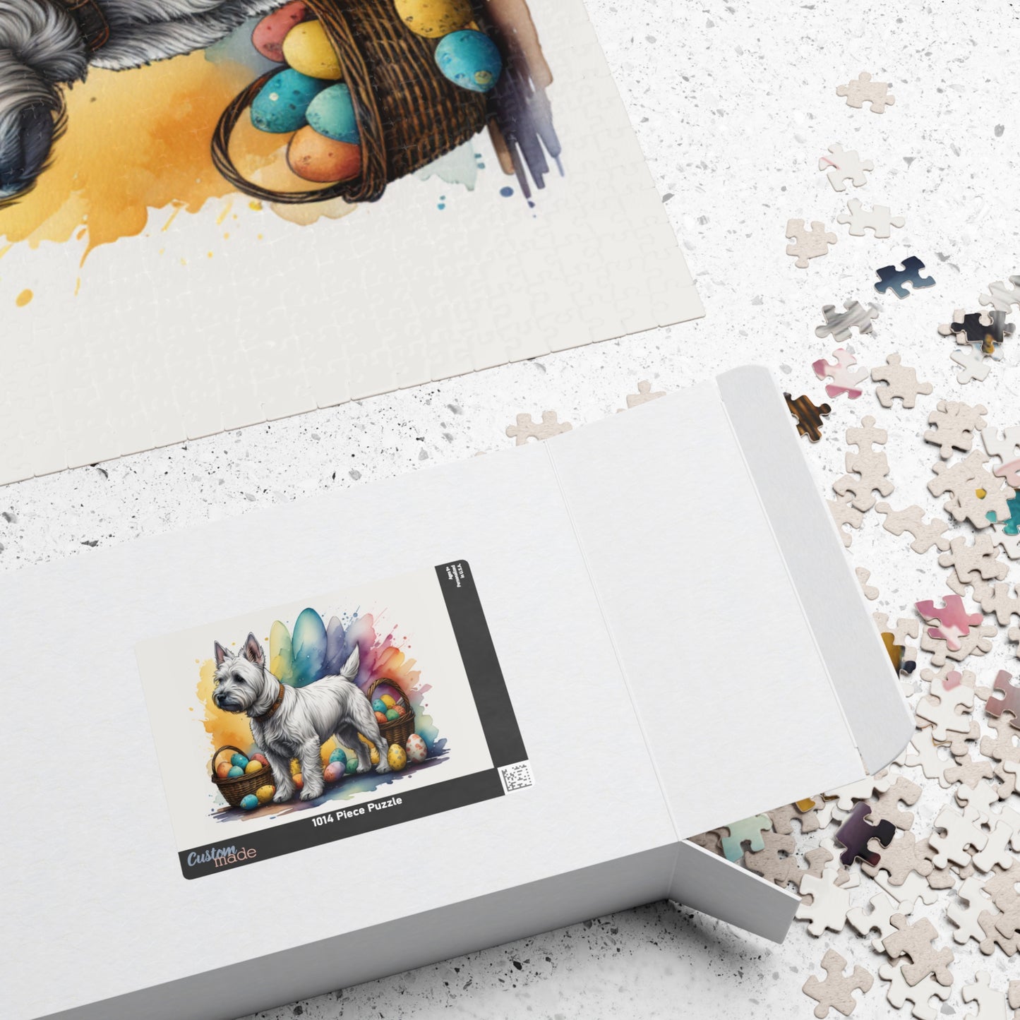 West Highland Terrier Easter Puppy Puzzle - Dog Lovers, Mental Health Benefits, Holiday Fun, Mindfulness, Stress Relief, Festive Gift