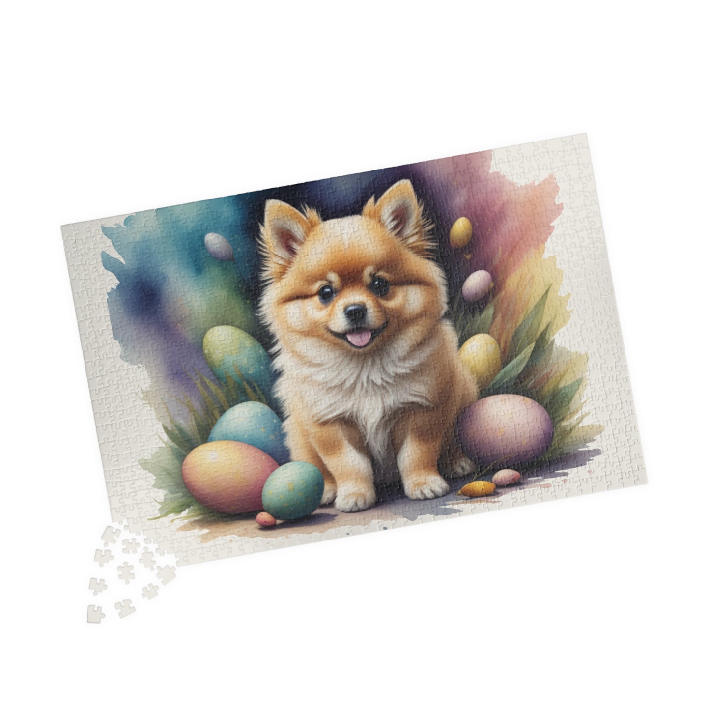 Pomeranian (Orange) Easter Puppy Puzzle - Dog Lovers, Mental Health Benefits, Holiday Fun, Mindfulness, Stress Relief, Festive Gift