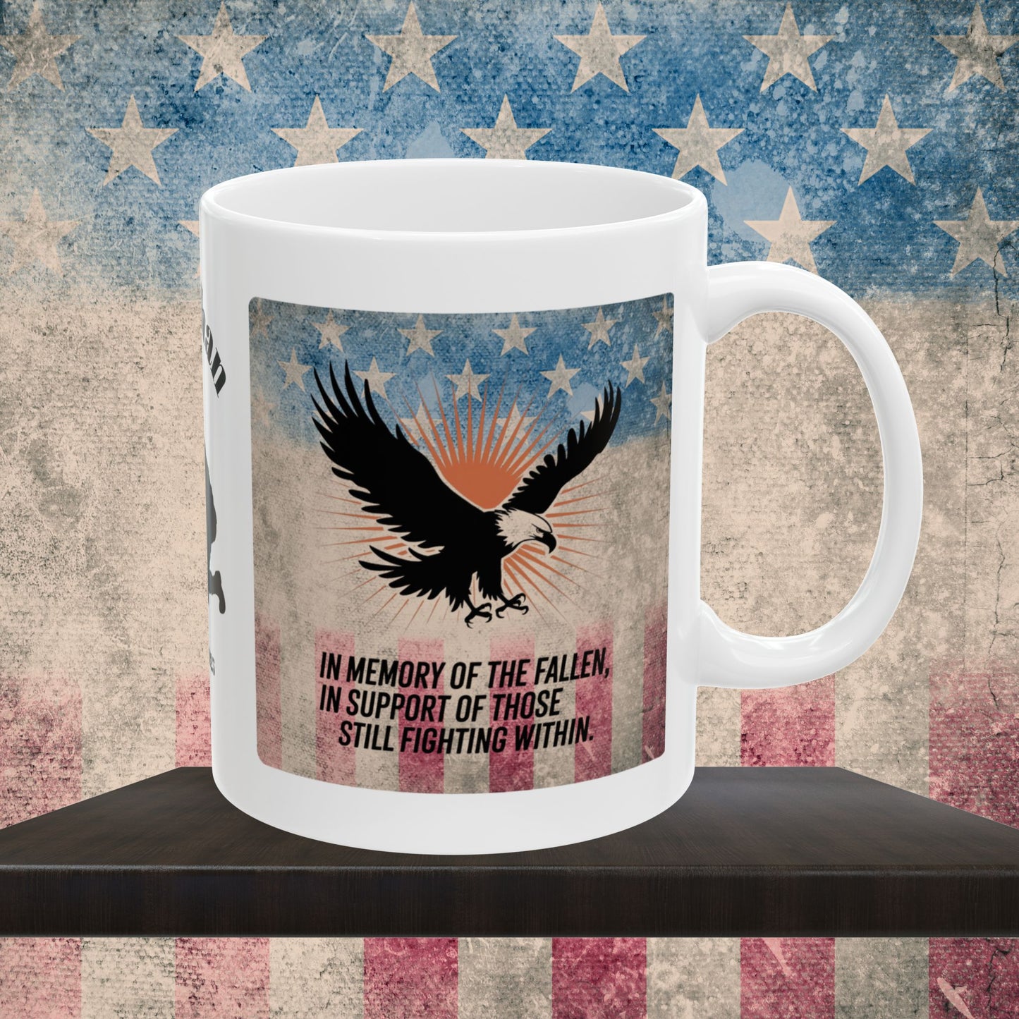 Personalized Memorial Day Mug - "In Memory Of The Fallen" PTSD Support Tribute