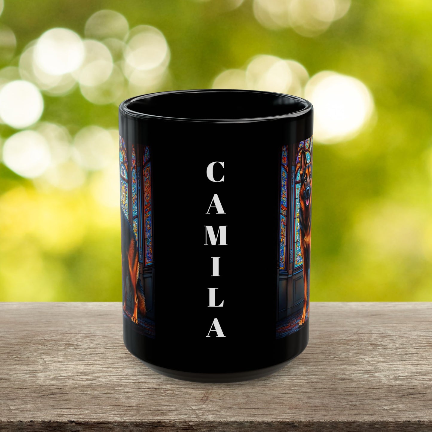 German Shepherd (Red & Black) Personalized Mug, Pet Lover Mug, Dog Coffee Mug, Custom Name Mug, Dog Lover Gift, Dog-Themed Mug, GS Mug