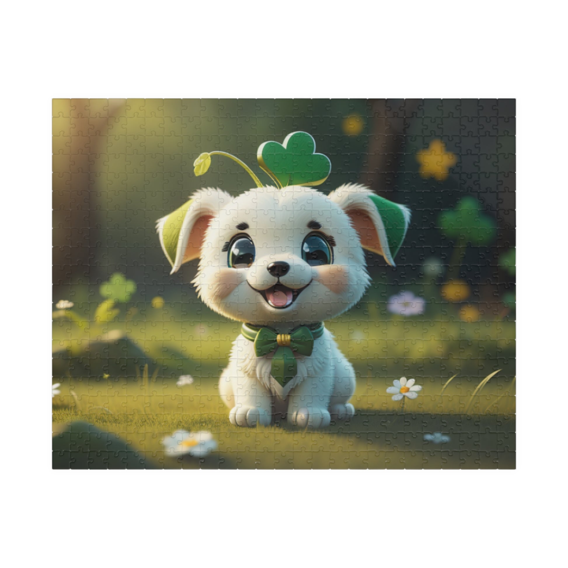 Gaelic Gratitude Puppy - St. Patrick's Day Mental Health Puzzle