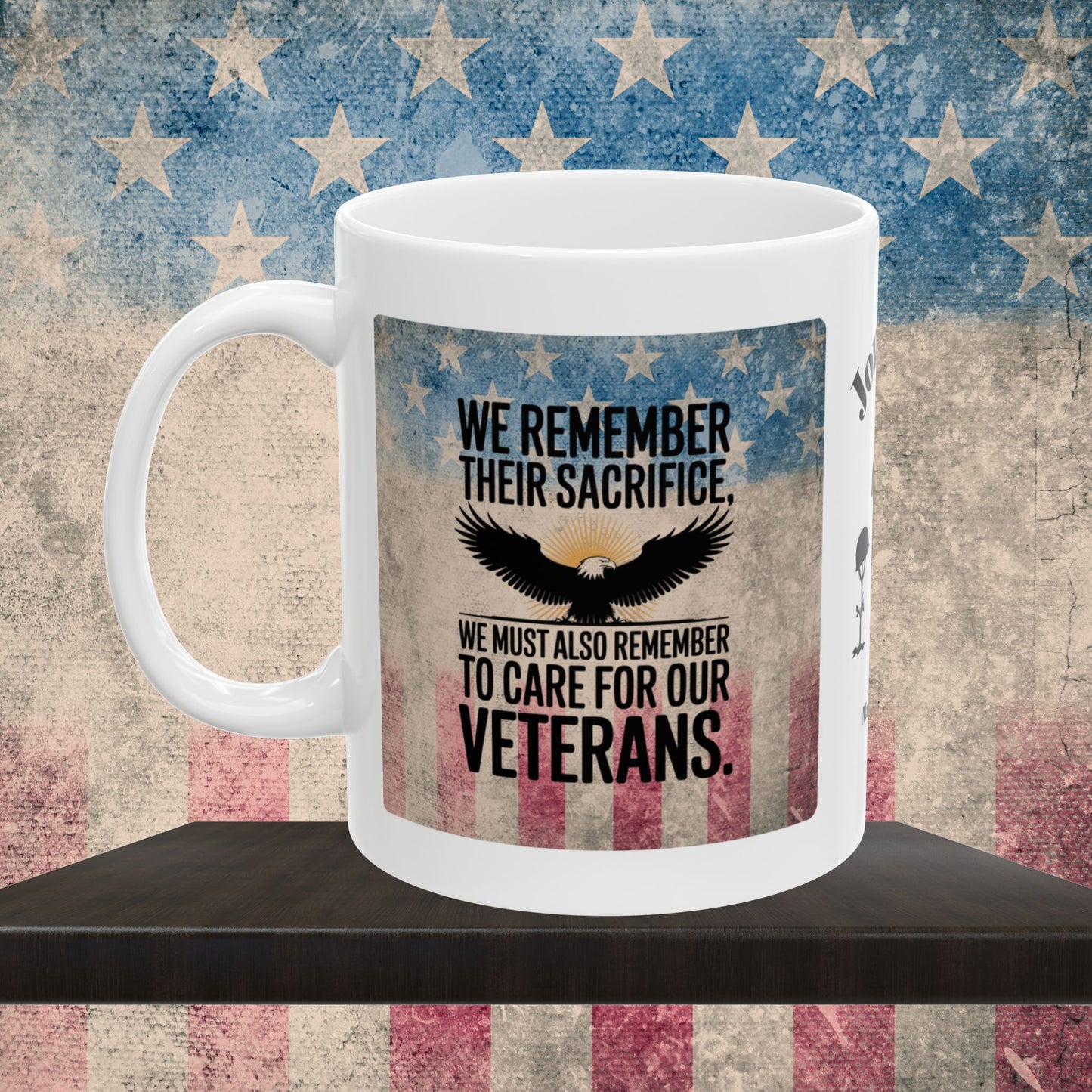 Personalized Memorial Day Mug - "We Remember Their Sacrifice" PTSD Support Tribute
