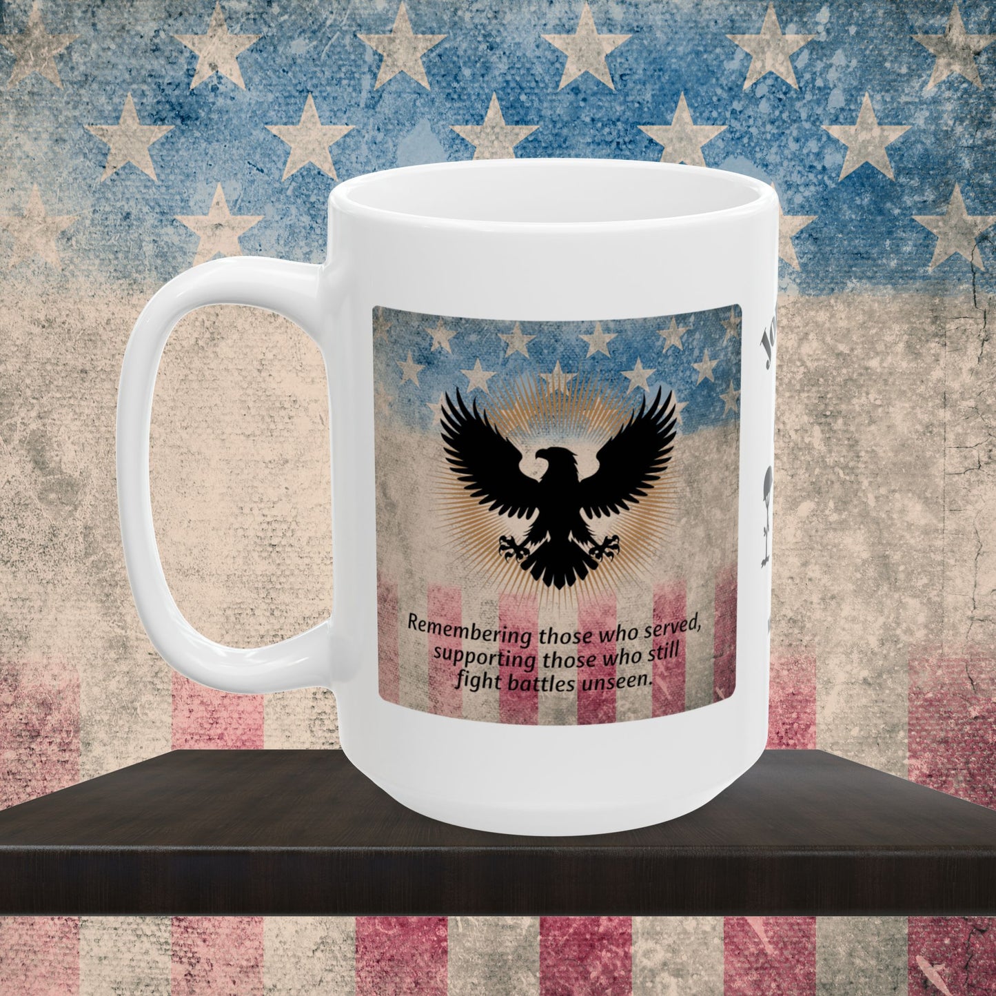 Personalized Memorial Day Mug - "Remembering Those Who Served" PTSD Support Tribute