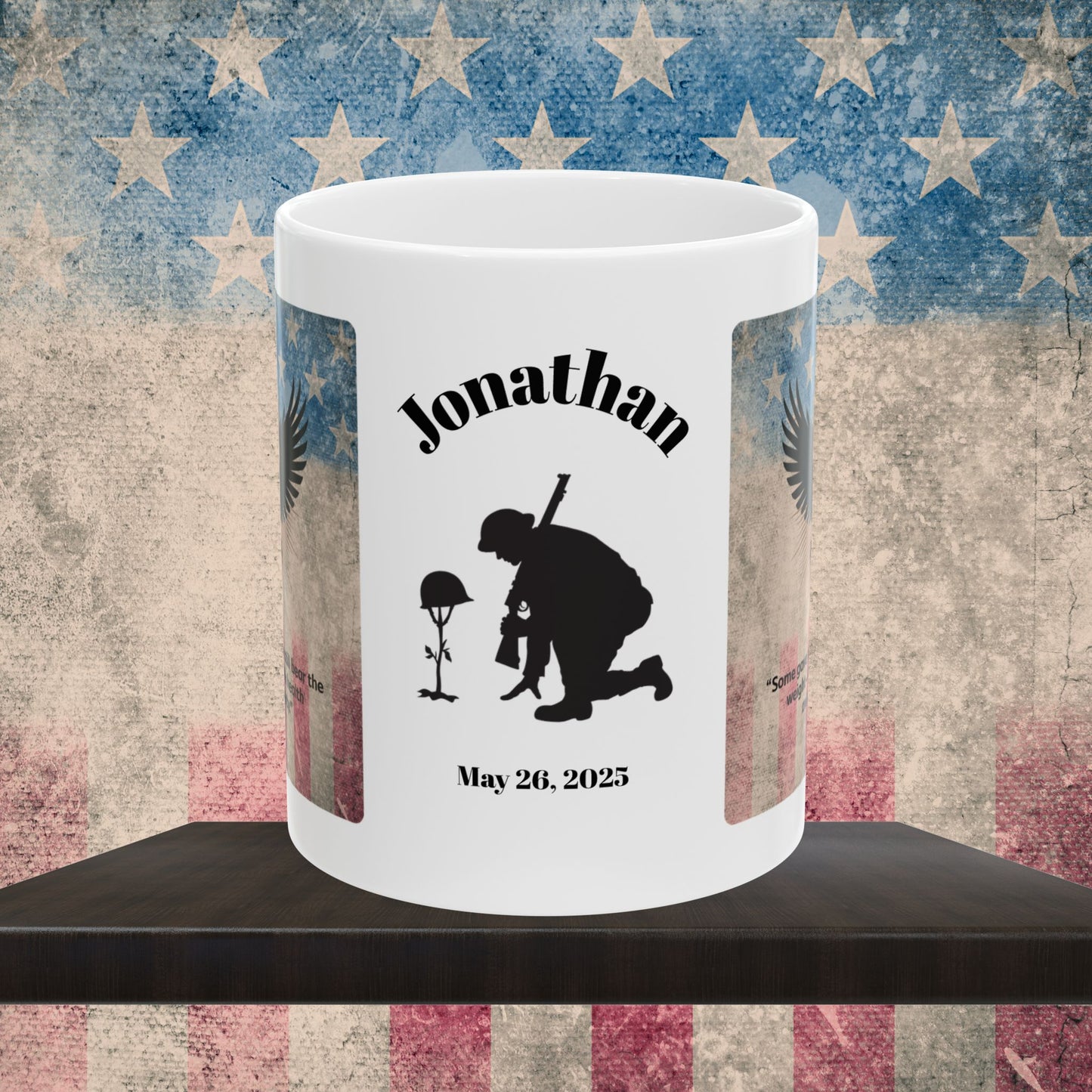 Personalized Memorial Day Mug - "Some Gave All" PTSD Support Tribute