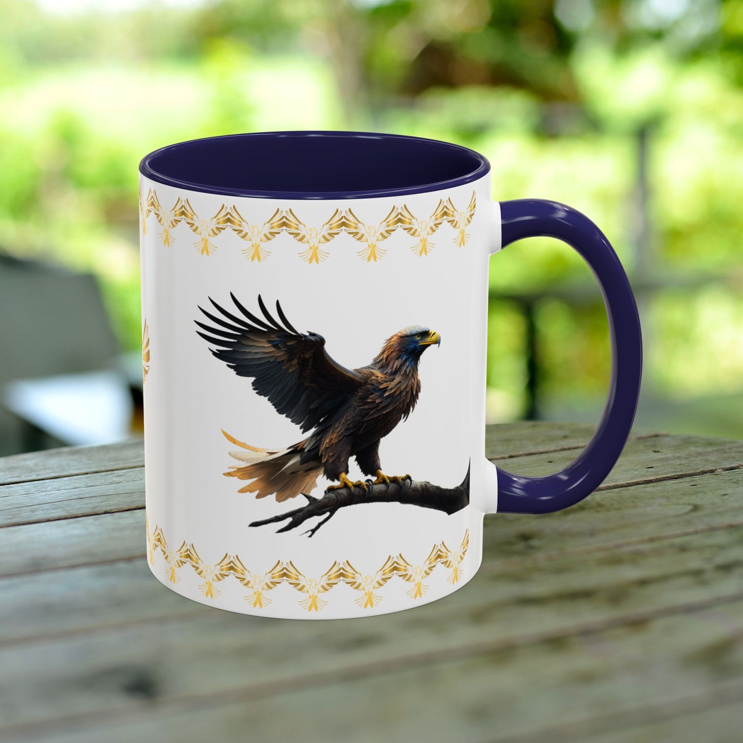 Sky Majesty Triumph Mug offering hope, resilience, and empowering strength for mental health support.