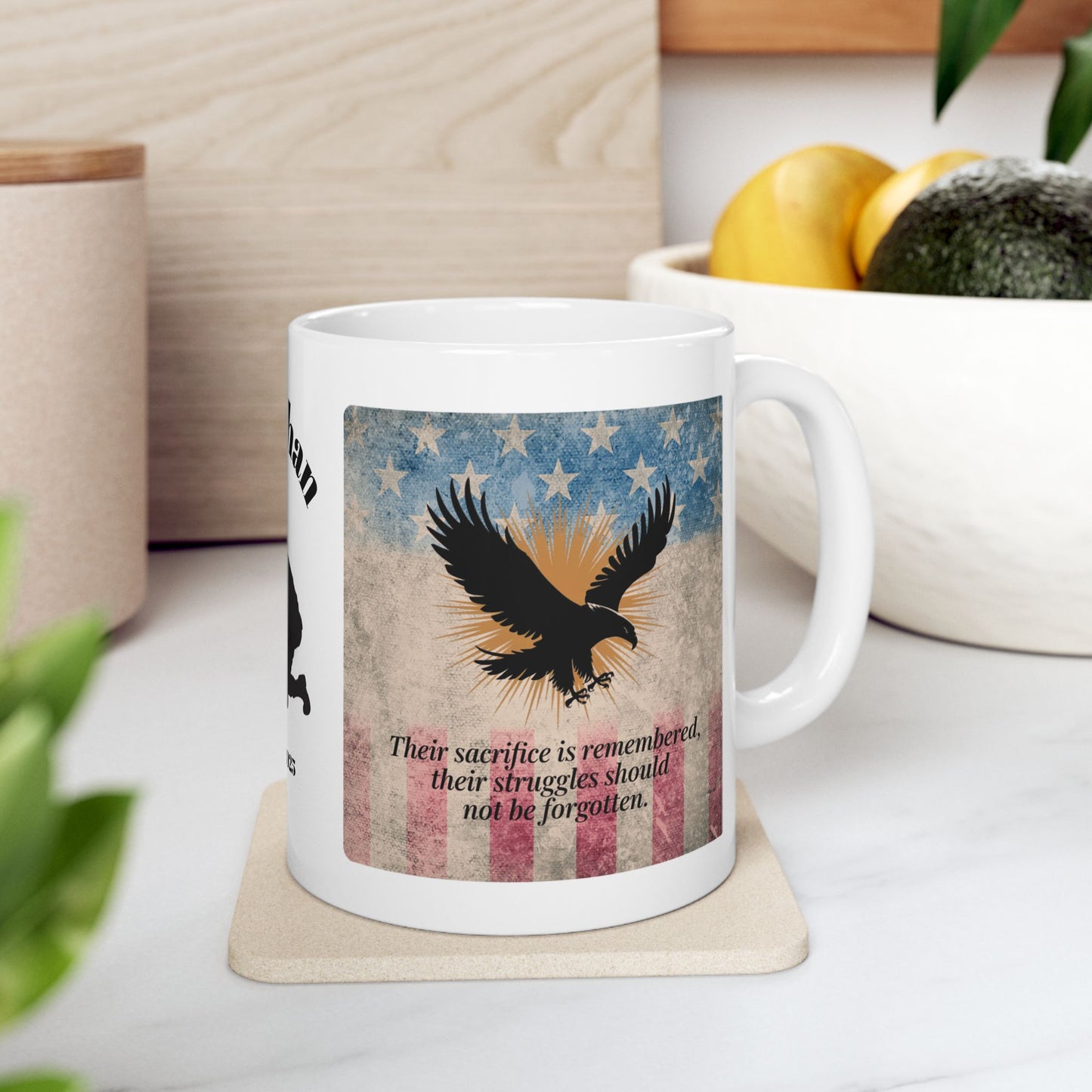 Personalized Memorial Day Mug - "Their Sacrifice Is Remembered" PTSD Support Tribute