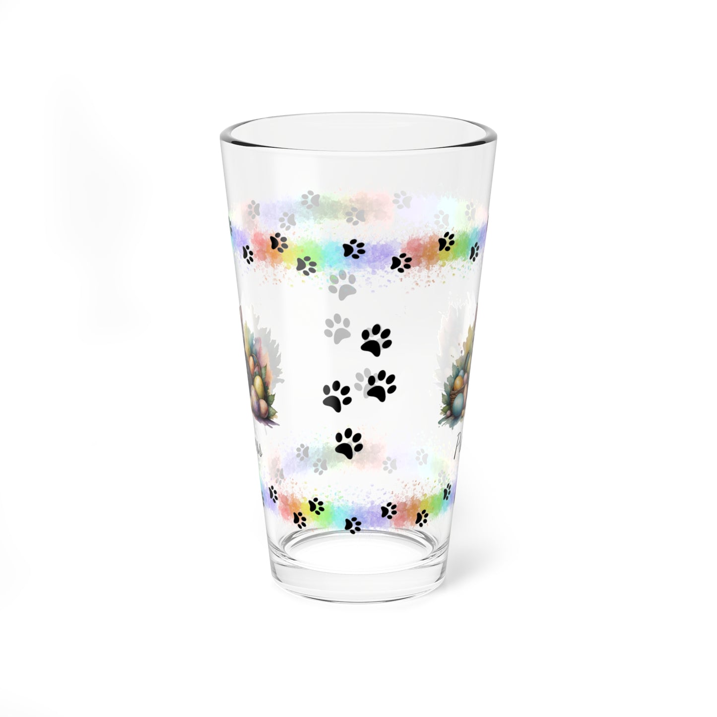 American Shorthair Easter Kitten 16oz Pint Glass - Personalized Cat-Themed Gift, Mental Health Drinkware, Holiday Décor & Easter Celebration