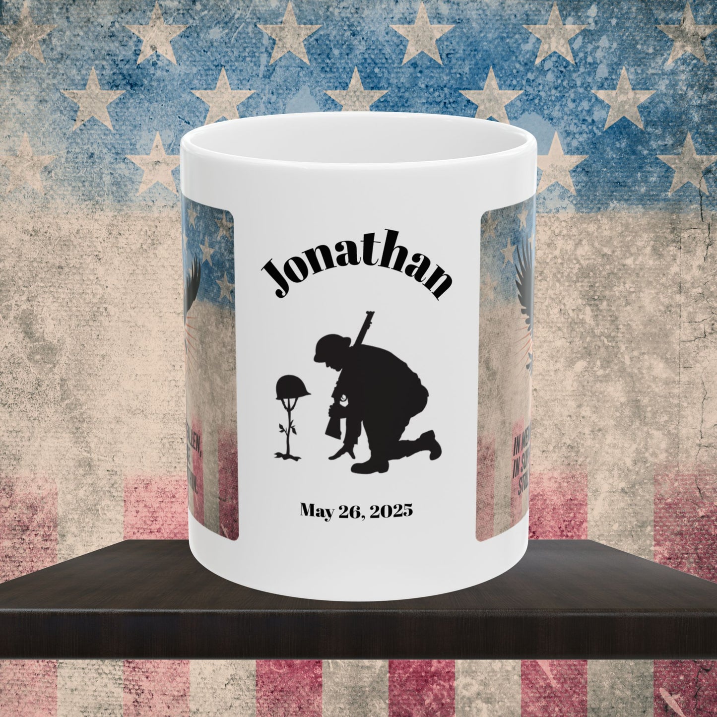 Personalized Memorial Day Mug - "In Memory Of The Fallen" PTSD Support Tribute