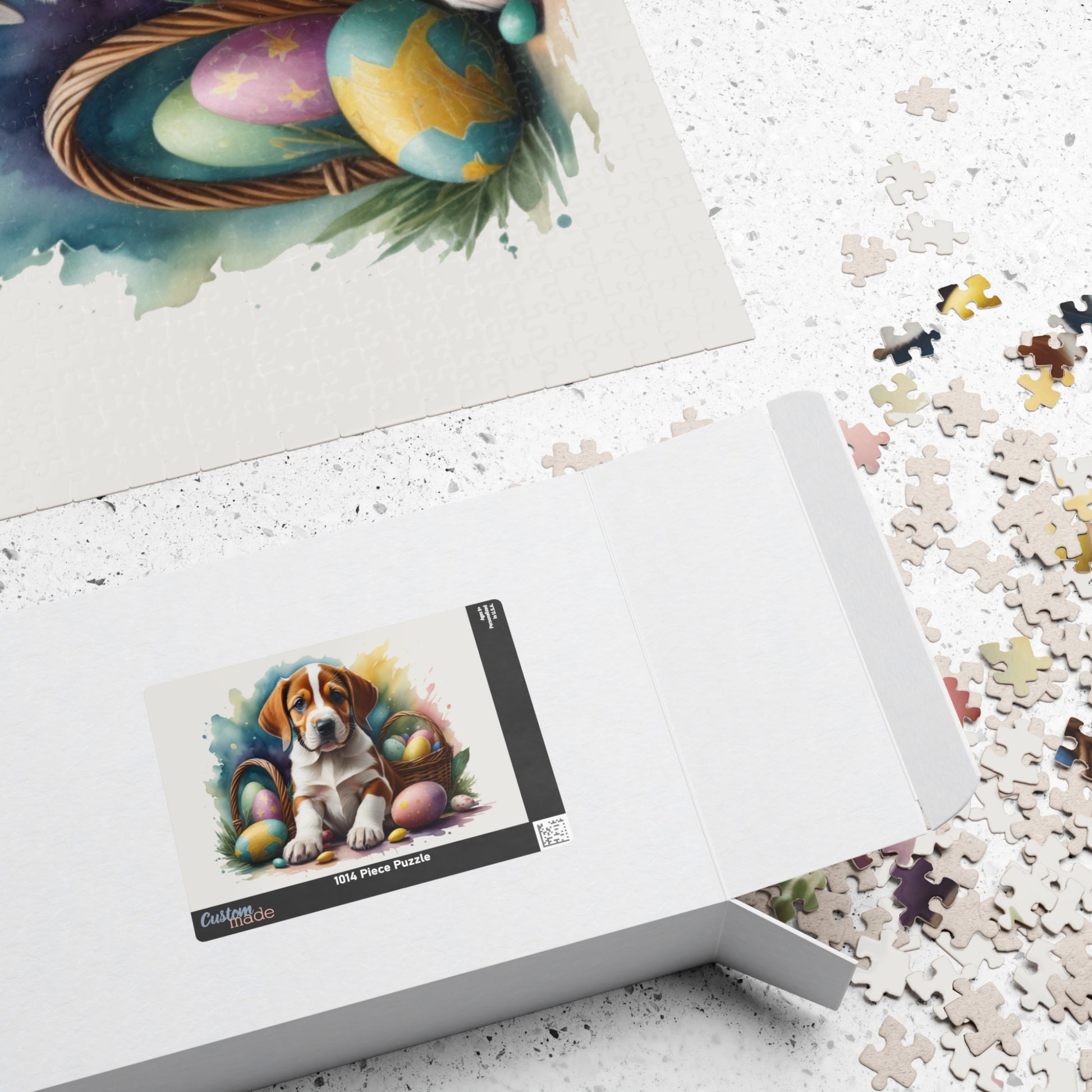 American Foxhound Easter Puppy Puzzle - Dog Lovers, Mental Health Benefits, Holiday Fun, Mindfulness, Stress Relief, Festive Gift