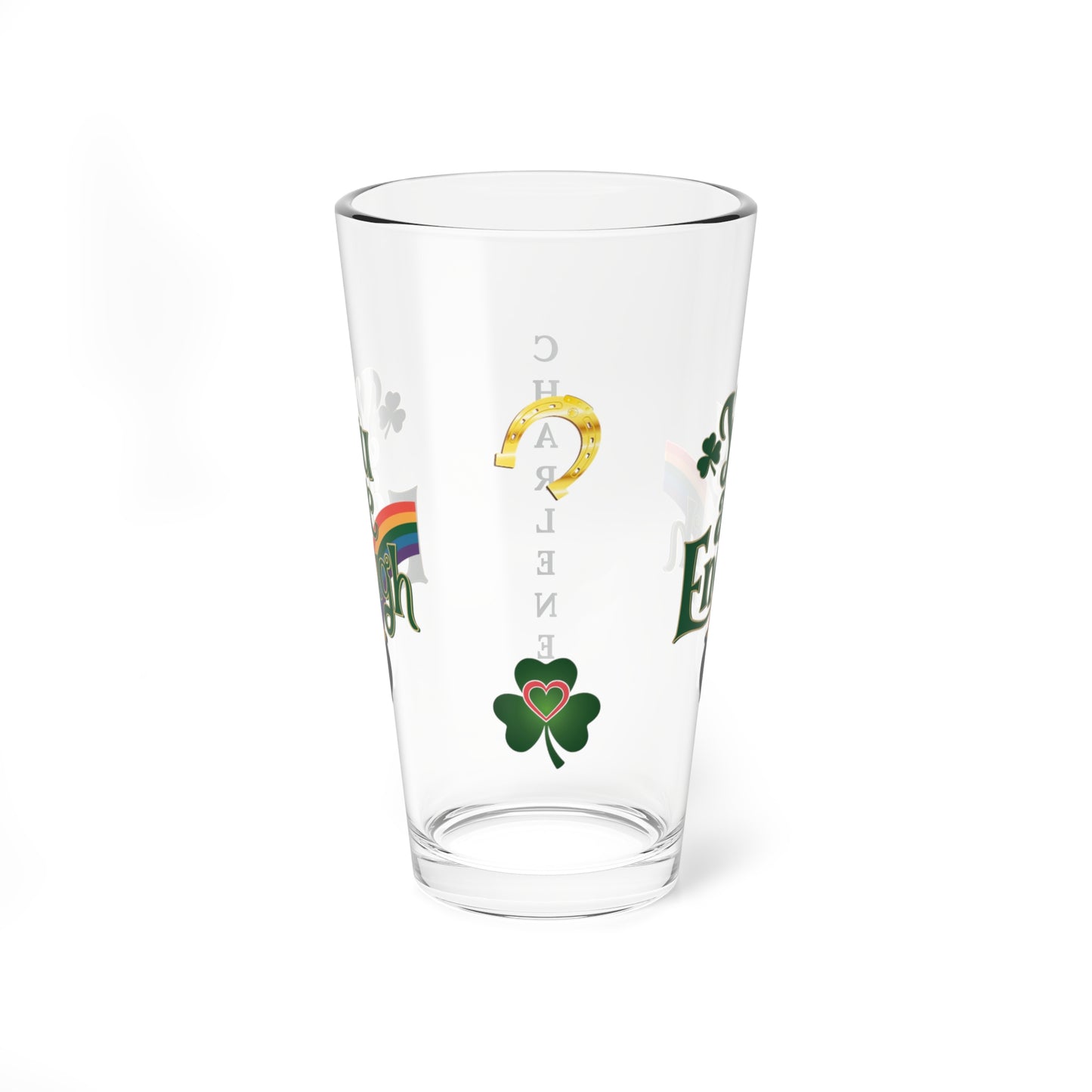 You Are Enough: Personalized St. Patrick's Day Pint Glass - Customizable Name for Happiness and Positivity