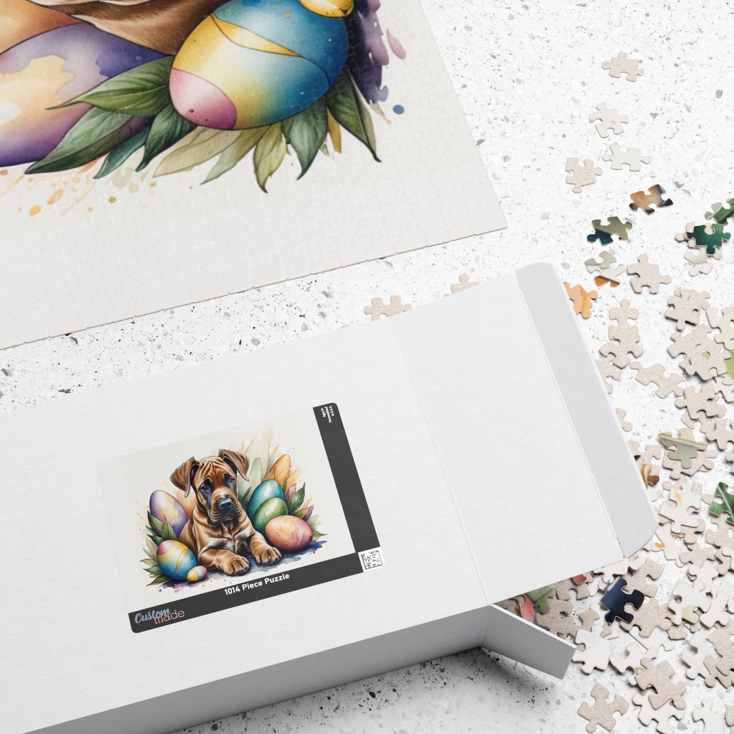 Great Dane (Fawn) Easter Puppy Puzzle - Dog Lovers, Mental Health Benefits, Holiday Fun, Mindfulness, Stress Relief, Festive Gift