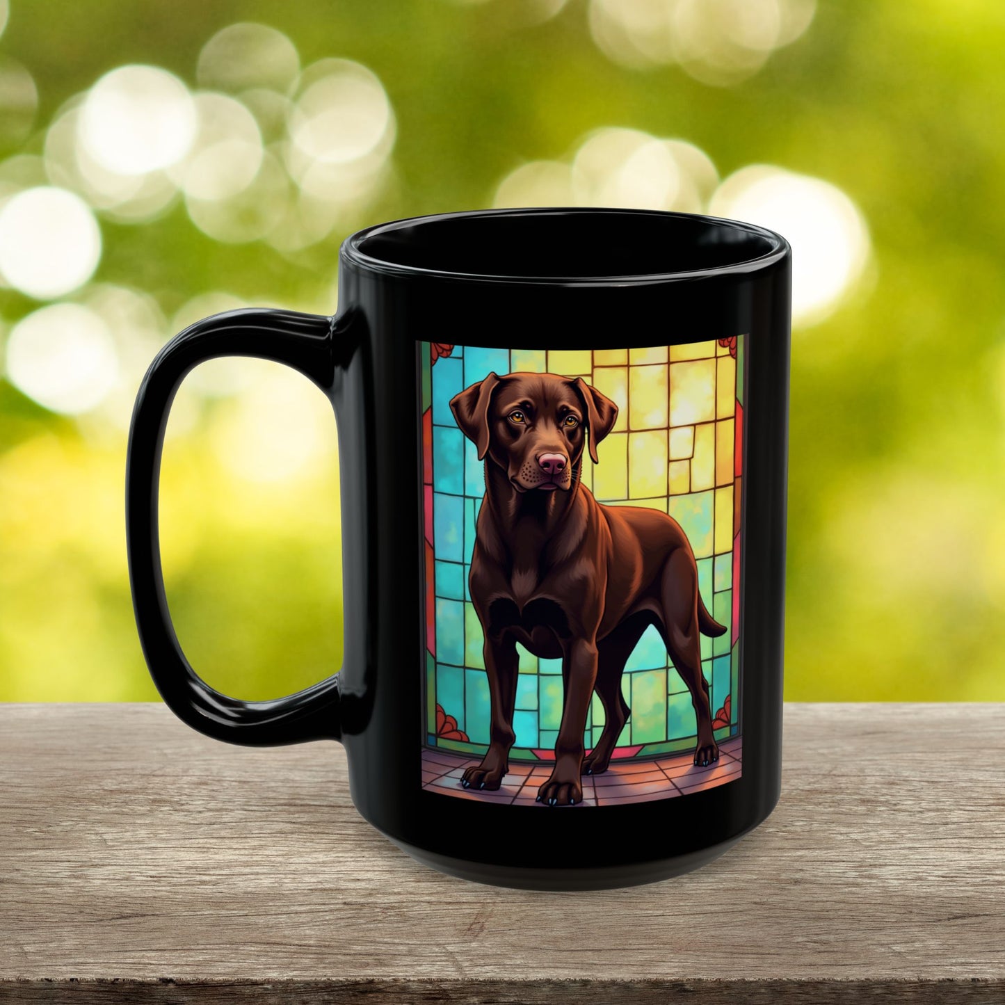Labrador Retriever Chocolate personalized mug, custom coffee cup gift for Lab parents