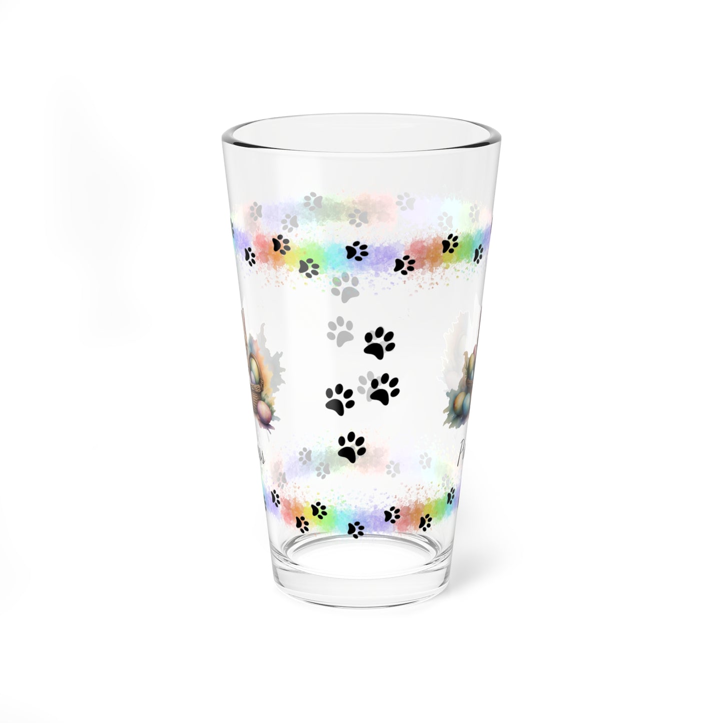 Munchkin Easter Kitten 16oz Pint Glass - Personalized Cat-Themed Gift, Mental Health Drinkware, Holiday Décor & Easter Celebration