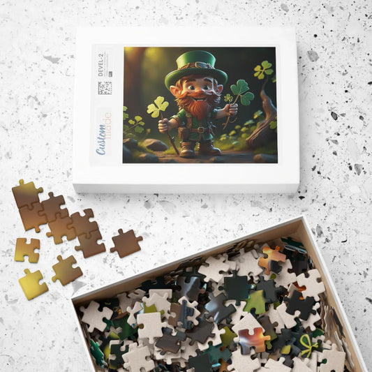 Shop our lucky leaf labyrinth st patricks day mental health puzzle featuring the 1014 pcs (Horizontal) style option from MySisterIsASurvivor.