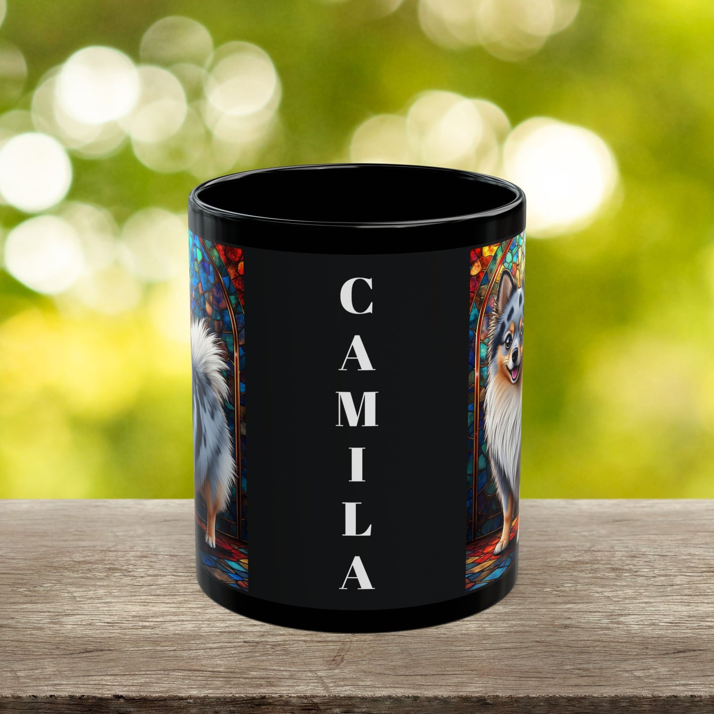 Pomeranian (Blue Merle) Personalized Dog Breed Mug, Pet Lover Mug, Dog Coffee Mug, Custom Name Mug, Dog Lover Gift, Dog-Themed Mug