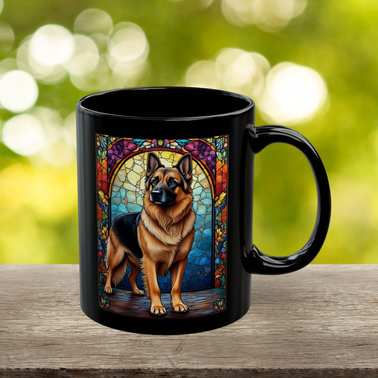 German Shepherd (Black & Tan) Personalized Mug, Pet Lover Mug, Dog Coffee Mug, Custom Name Mug, Dog Lover Gift, Dog-Themed Mug, GS Mug