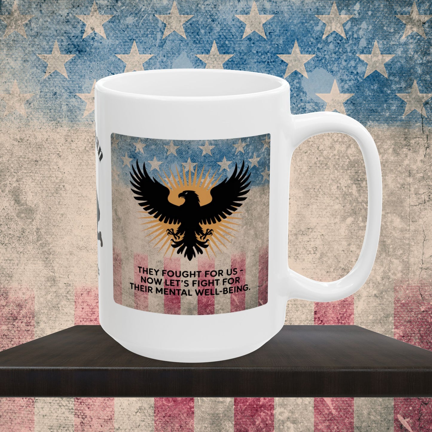 Personalized Memorial Day Mug - "They Fought For Us" PTSD Support Tribute
