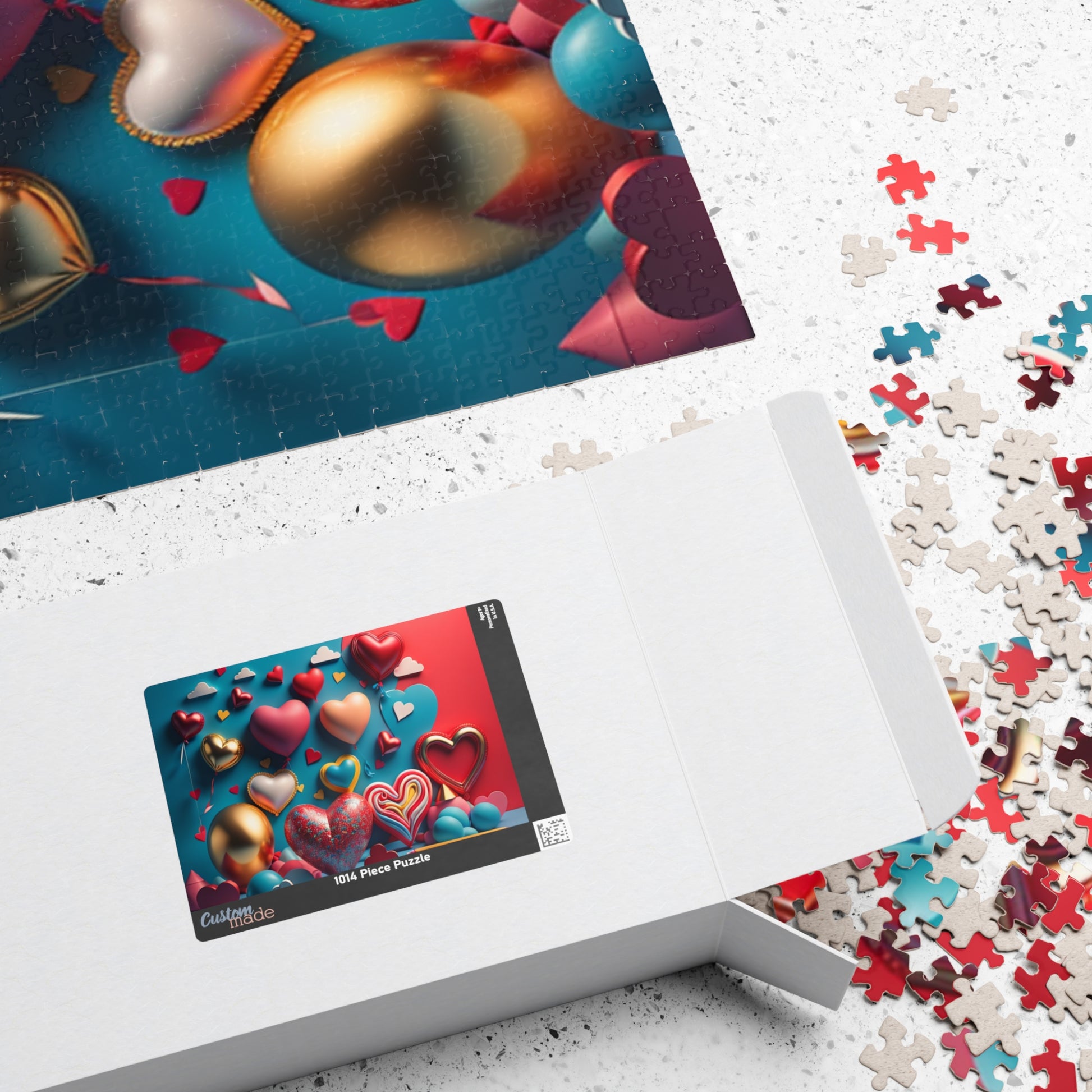 Cheerful Heart Collage: Valentine's Day Puzzle for Self-Care, Emotional Growth, and Personal Empowerment