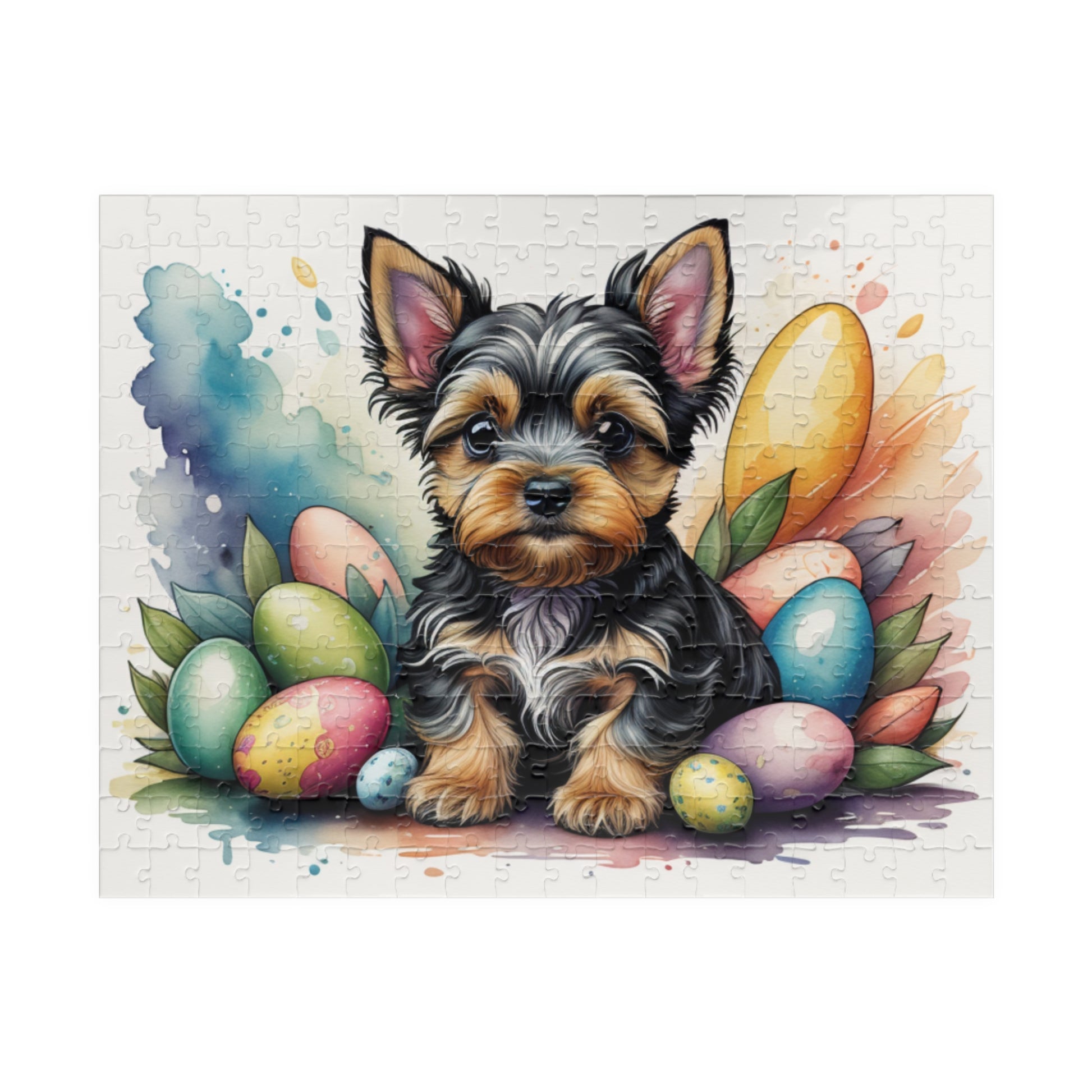 Yorkshire Terrier Easter Puppy Puzzle - Dog Lovers, Mental Health Benefits, Holiday Fun, Mindfulness, Stress Relief, Festive Gift