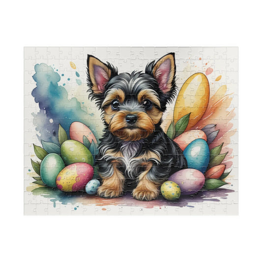 Shop our yorkshire terrier hoppy paws easter delight mental health puzzle featuring the 252 pcs (Horizontal) style option from MySisterIsASurvivor.