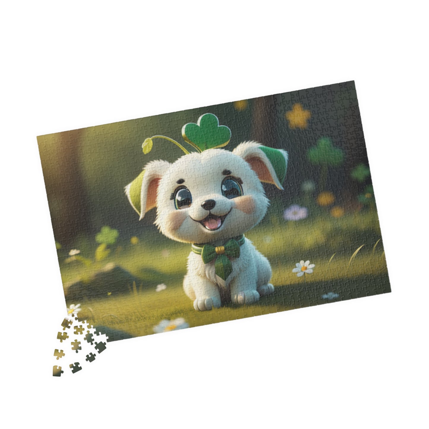 Gaelic Gratitude Puppy - St. Patrick's Day Mental Health Puzzle