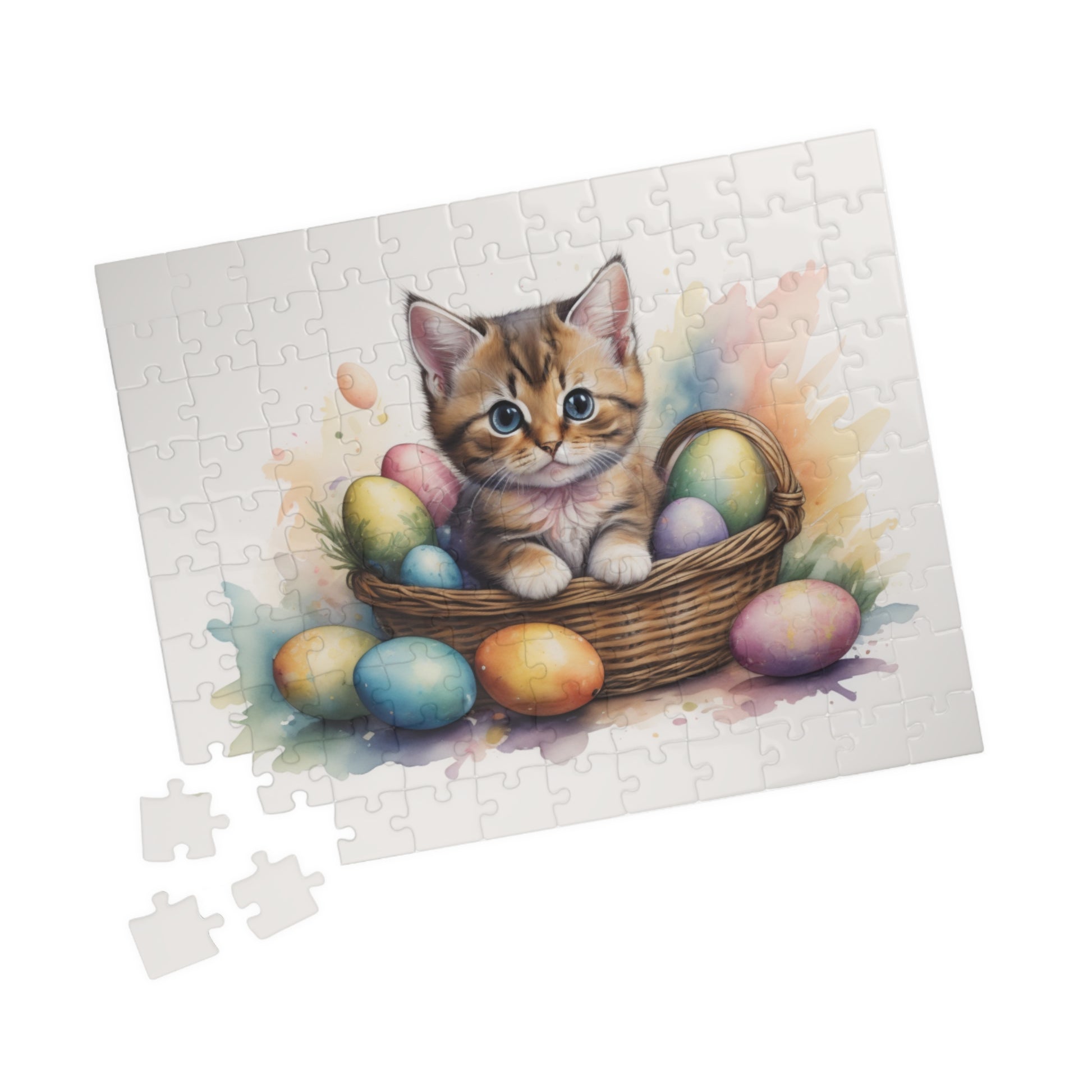 Munchkin Easter Kitten Puzzle - Cat Lovers, Mental Health Benefits, Holiday Fun, Mindfulness, Stress Relief, Festive Gift