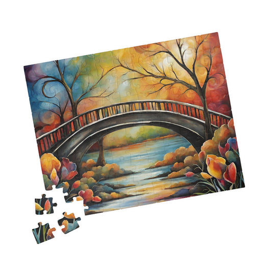 Bridge To Promoting Mental Well-being - Piece Together Strength Puzzle