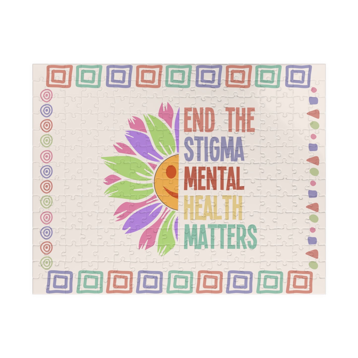 End The Stigma Mental Health Matters - Mental Health Quote Puzzle