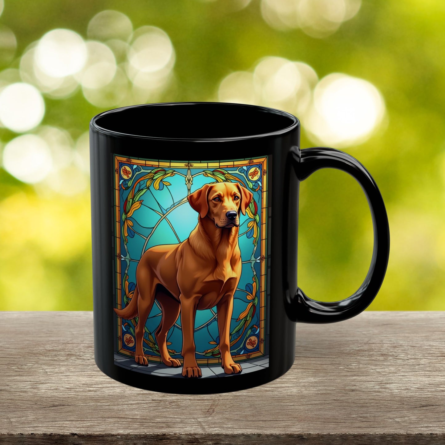 Labrador Retriever Fox Red personalized mug, custom dog coffee cup gift for Lab lovers