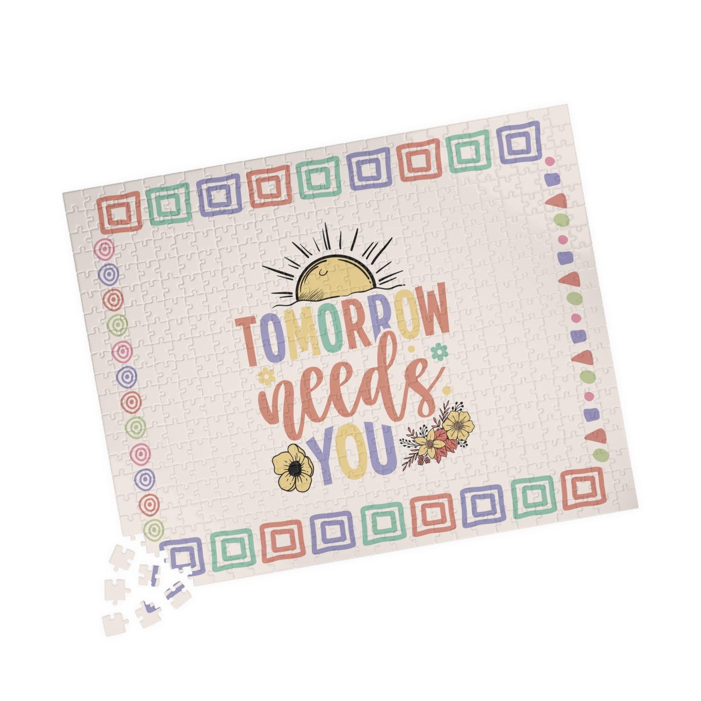 Tomorrow Needs You - Mental Health Quote Puzzle