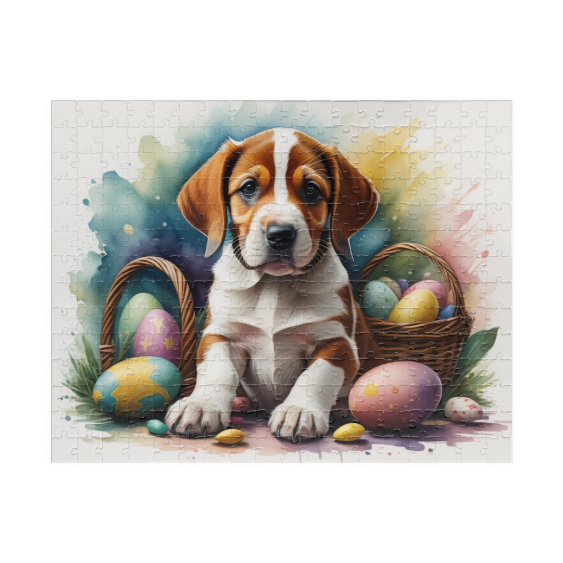 American Foxhound Easter Puppy Puzzle - Dog Lovers, Mental Health Benefits, Holiday Fun, Mindfulness, Stress Relief, Festive Gift