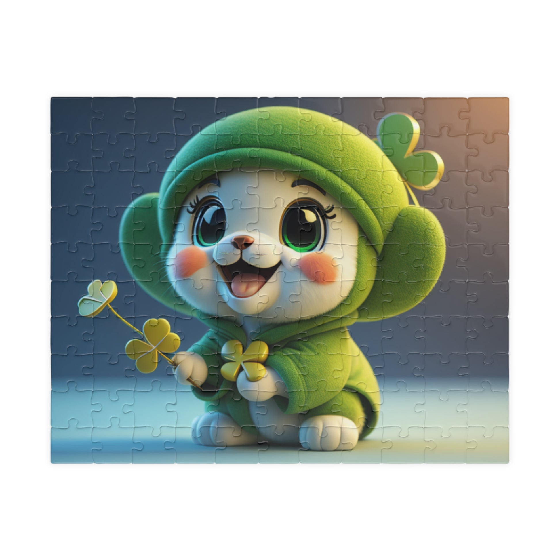 Blissful Blarney Kitten - St. Patrick's Day Mental Health Puzzle