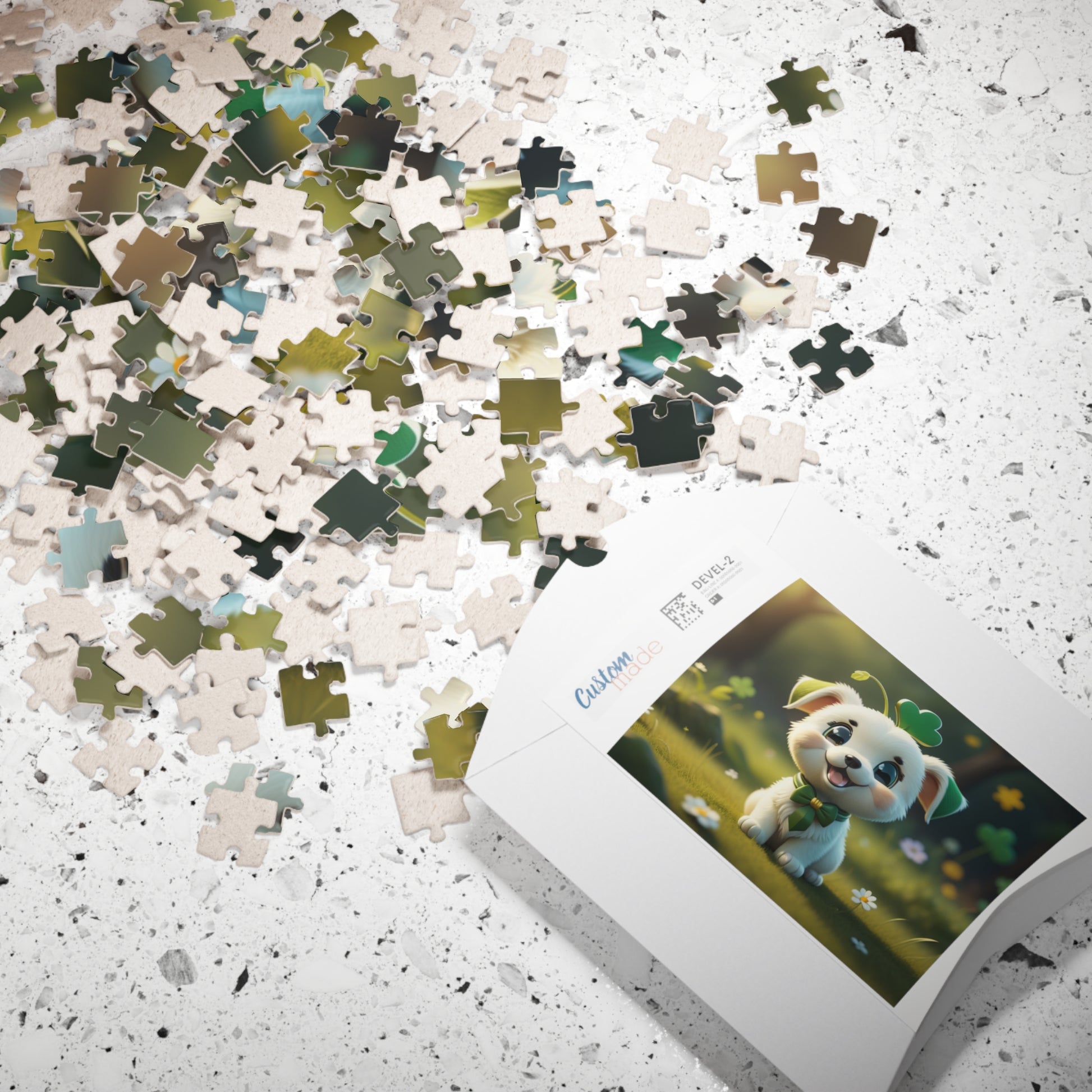 Gaelic Gratitude Puppy - St. Patrick's Day Mental Health Puzzle