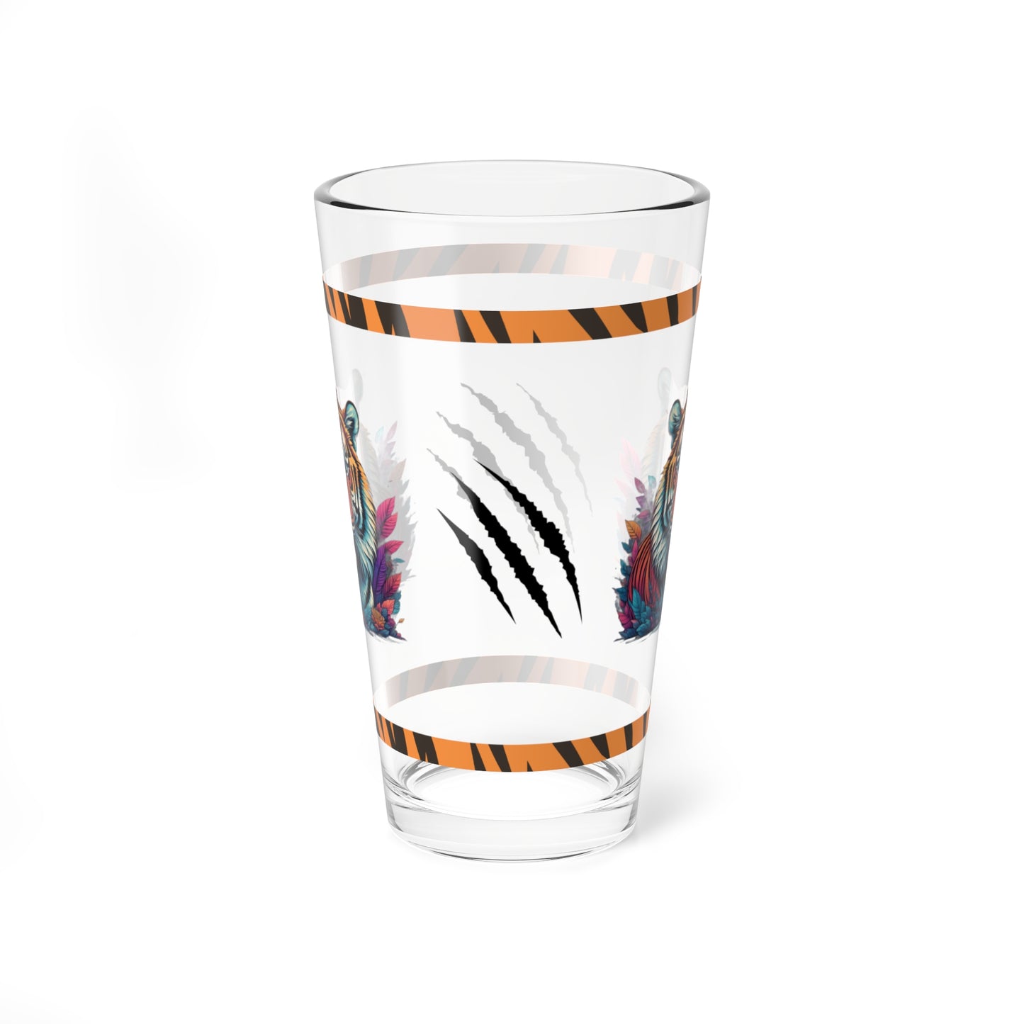 Tigers Resolve 16oz Tiger Pint Glass - Inspiring Strength, Courage, and Empowerment