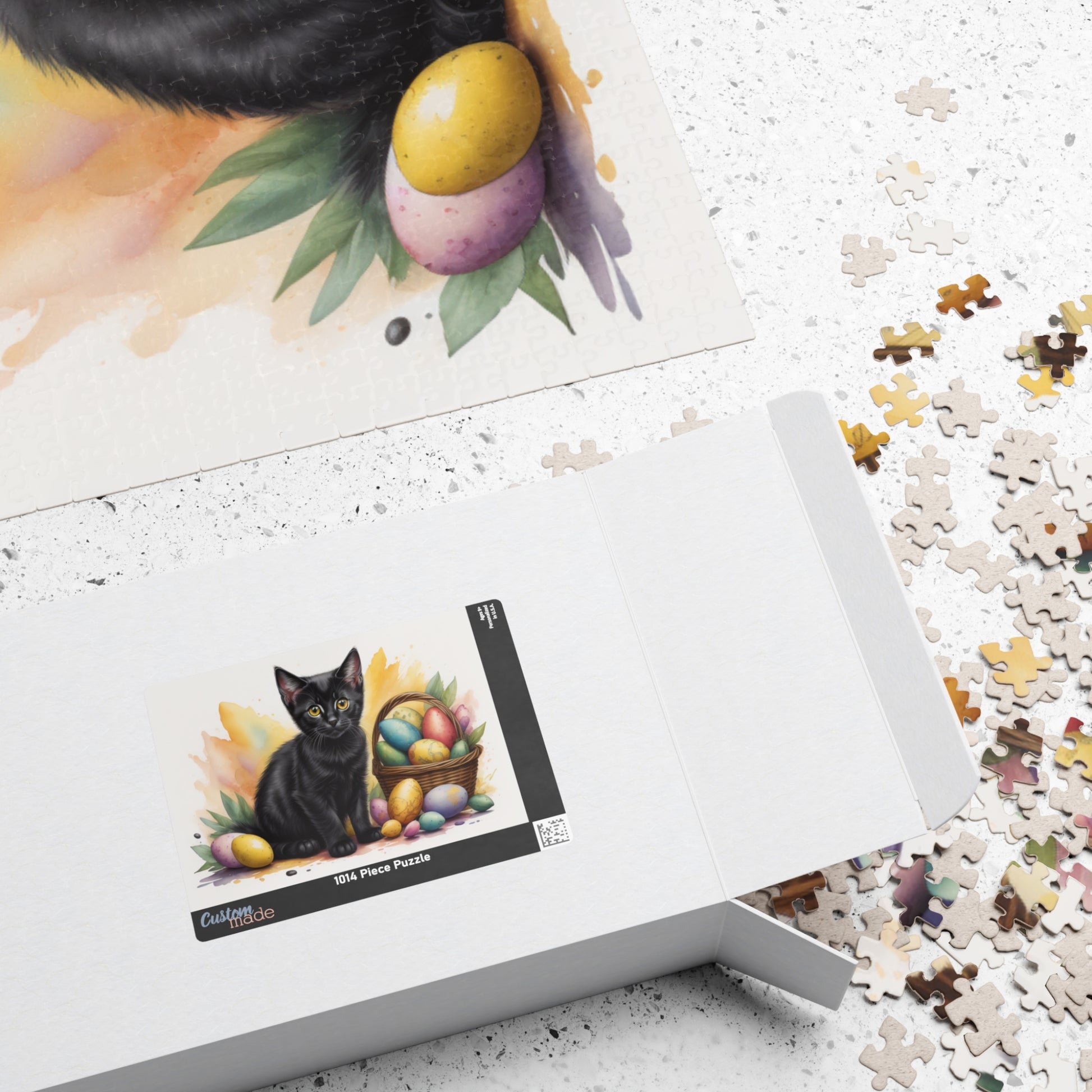 Bombay Easter Kitten Puzzle - Cat Lovers, Mental Health Benefits, Holiday Fun, Mindfulness, Stress Relief, Festive Gift