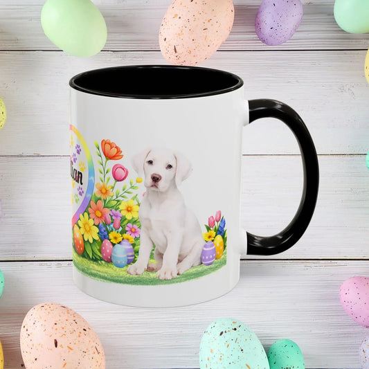 Shop our great dane all white puppy easter mug featuring the 11oz style option from MySisterIsASurvivor.