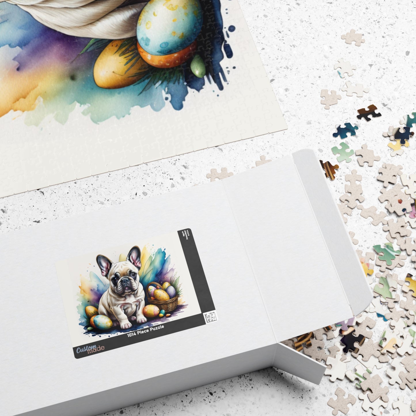 French Bulldog (Cream) Easter Puppy Puzzle - Dog Lovers, Mental Health Benefits, Holiday Fun, Mindfulness, Stress Relief, Festive Gift