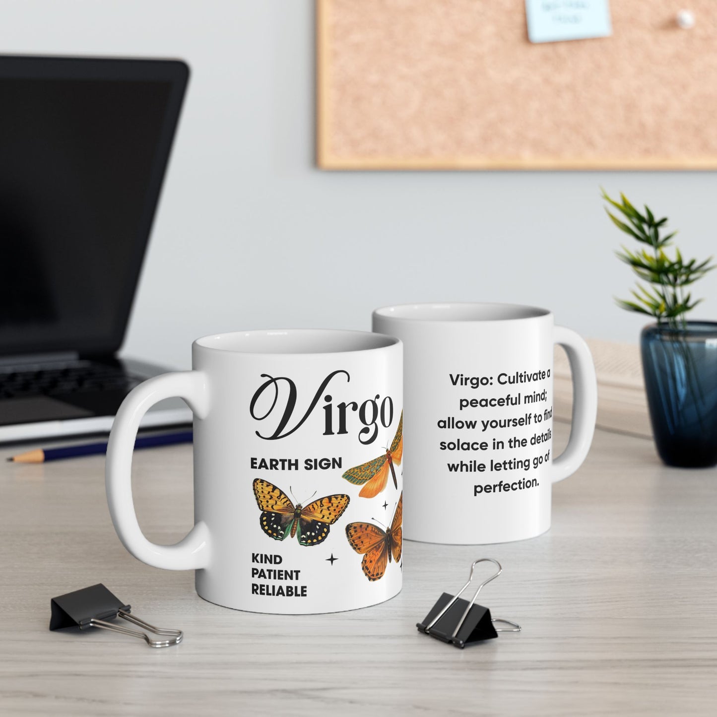 Virgo zodiac mug, custom horoscope coffee cup, astrology birthday gift for star sign lovers