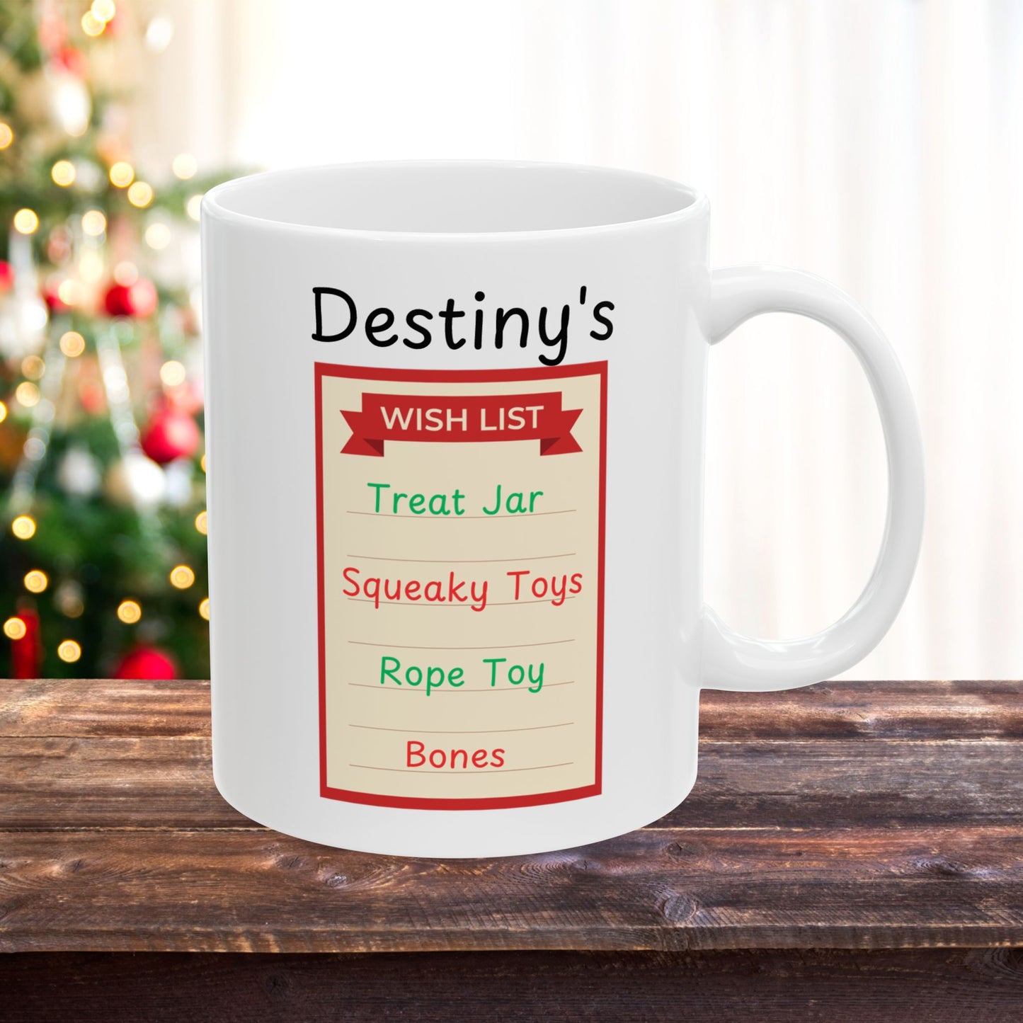 Labrador Retriever (Chocolate) Personalized Christmas Dog Anatomy Mug, Funny Holiday Gift for Dog Lovers, Festive Dog Breed Coffee Cup