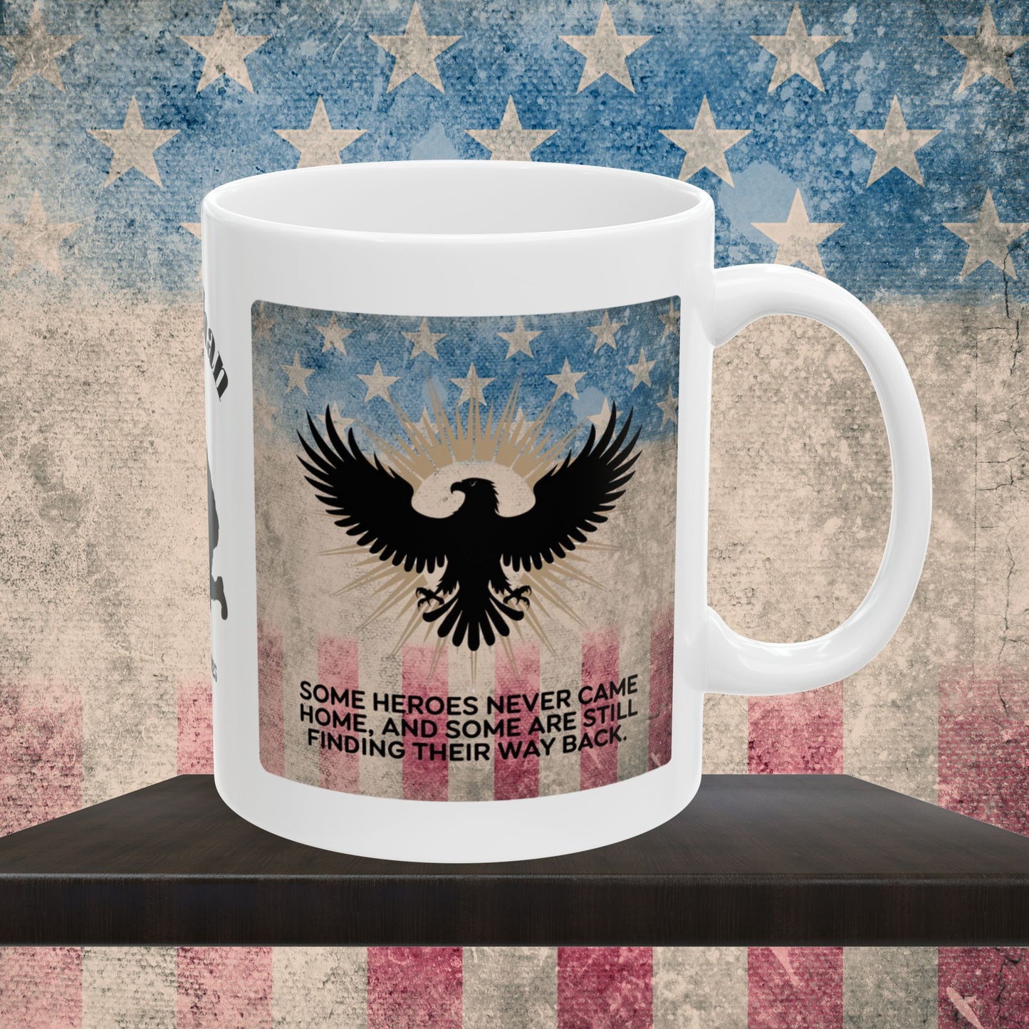 Personalized Memorial Day Mug - "Some Heroes Never Came Home" PTSD Support Tribute
