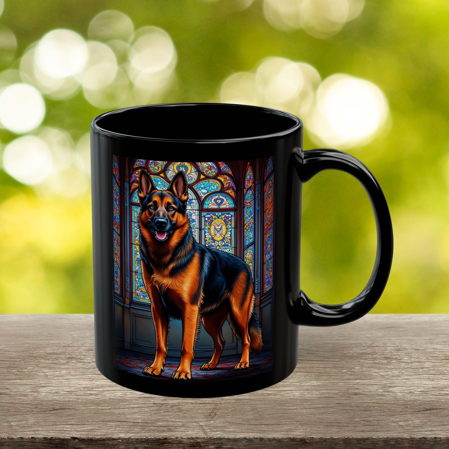 German Shepherd (Red & Black) Personalized Mug, Pet Lover Mug, Dog Coffee Mug, Custom Name Mug, Dog Lover Gift, Dog-Themed Mug, GS Mug